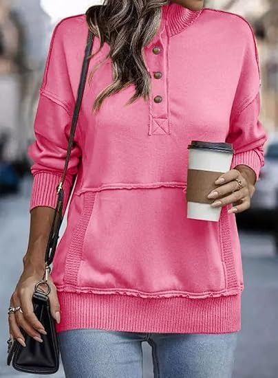 Pink Pullover Sweatshirt image 4